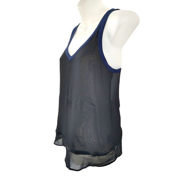 Silence+Noise Semi-Sheer Criss-Crossed Tank Top - XS - Picture 3 of 15